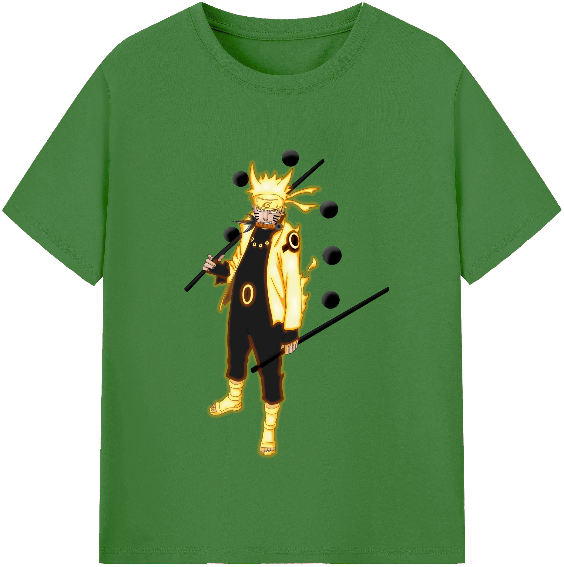 （画像用） NARUTO -ナルト- うずまき ナルト Uzumaki Naruto レディースカジュアルプリントTシャツ（綿100％）